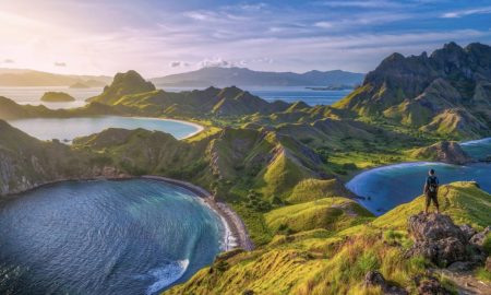 Komodo Nationalpark Indonesien Luftaufnahme